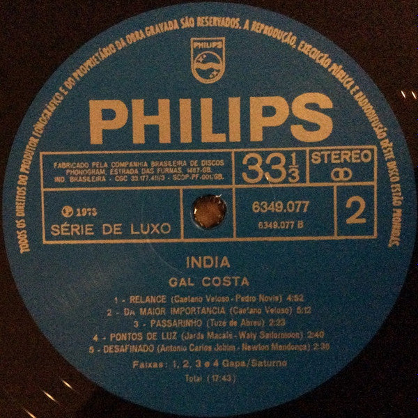 Gal Costa "INDIA"