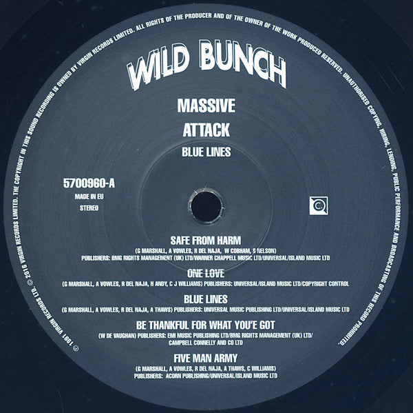 Massive Attack "Blue Lines" (Debut Album)