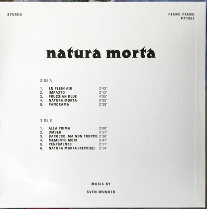 Sven Wunder "Natura Morta" (Repress)